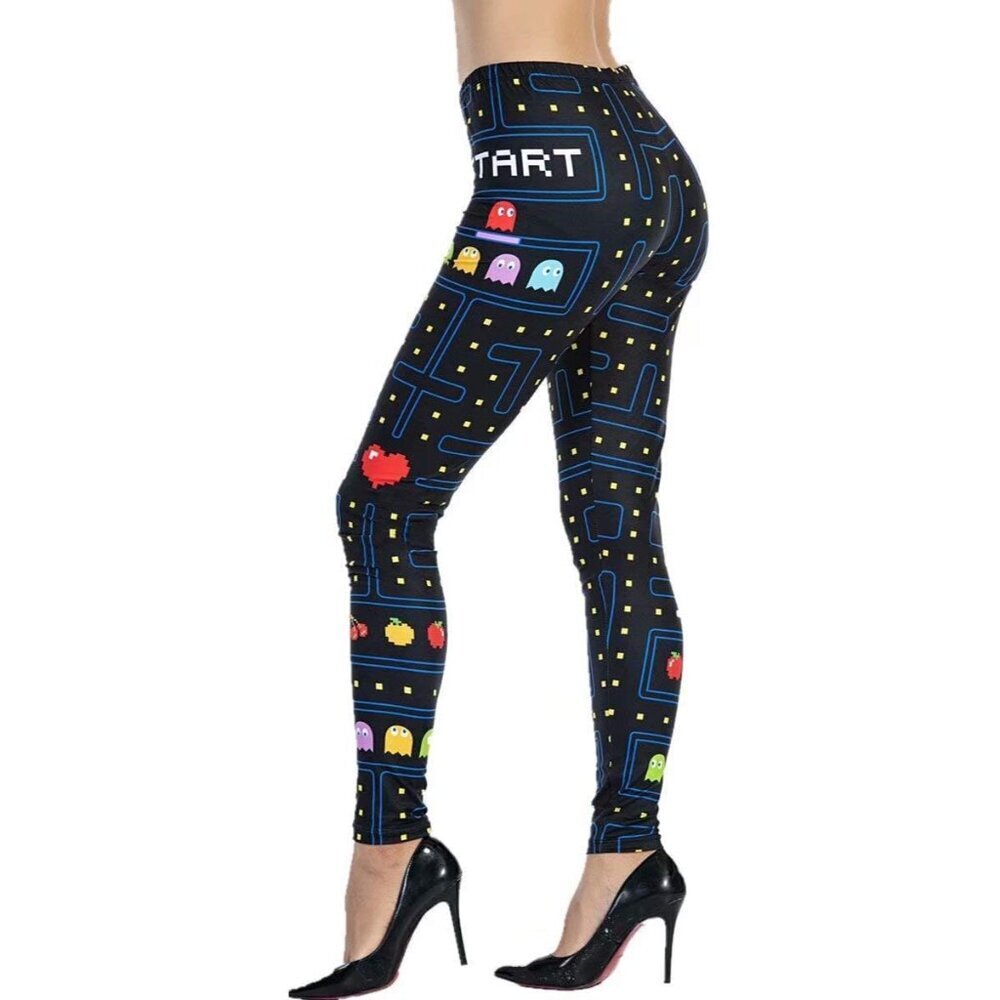 Printed Leggings Womens Yoga Pants Soft Stretch Durable for Workout